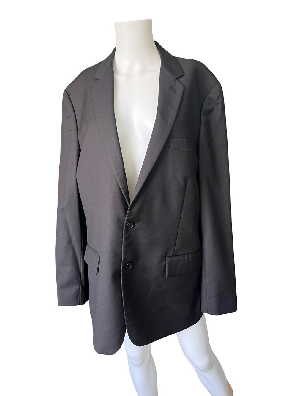 J Crew Black Thompson Blazer 2-Button Wool Career Neutral Mens Size 44R